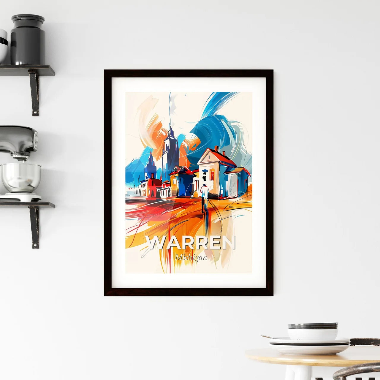 Vibrant Warren, Michigan Framed Print