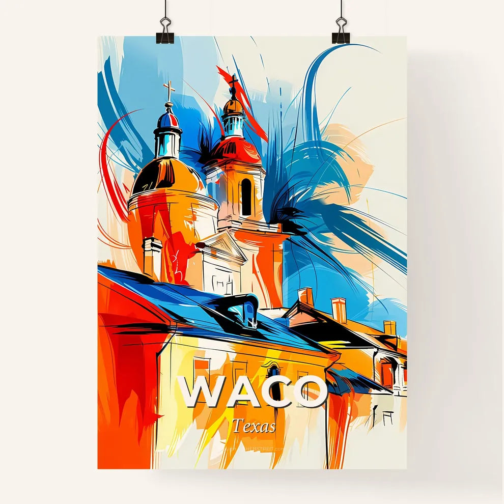 Vibrant Waco, Texas Poster