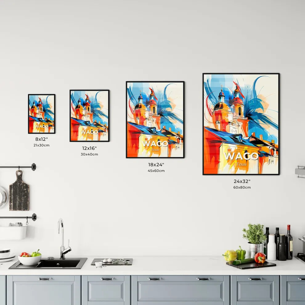 Vibrant Waco, Texas Kitchen Art