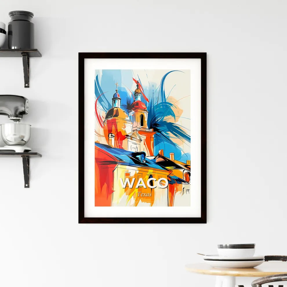Vibrant Waco, Texas Framed Print