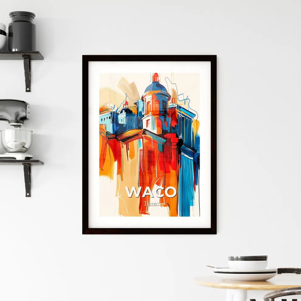 Vibrant Waco, Texas Framed Print