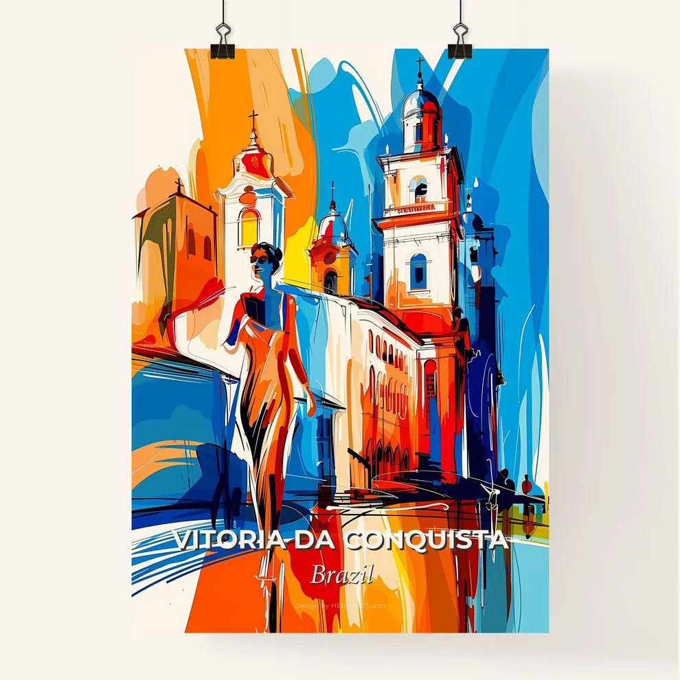 Vibrant Vitoria Da Conquista, Brazil Poster