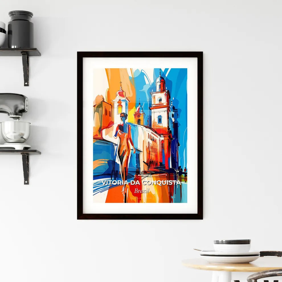 Vibrant Vitoria Da Conquista, Brazil Framed Print