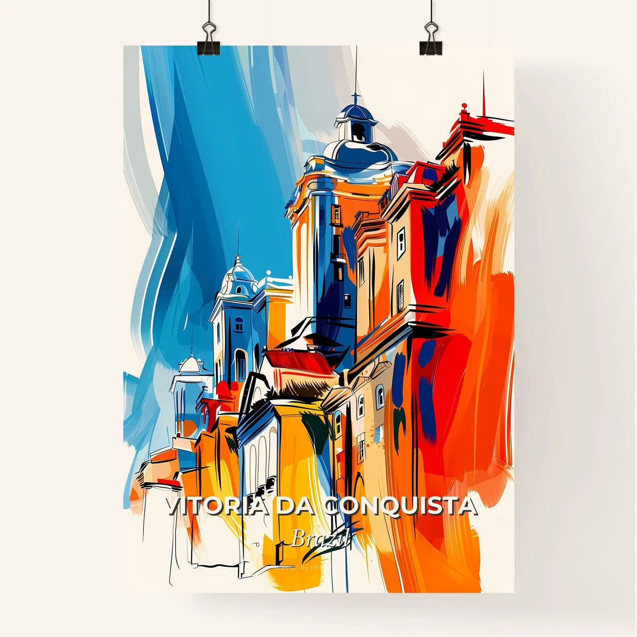 Vibrant Vitoria Da Conquista, Brazil Poster