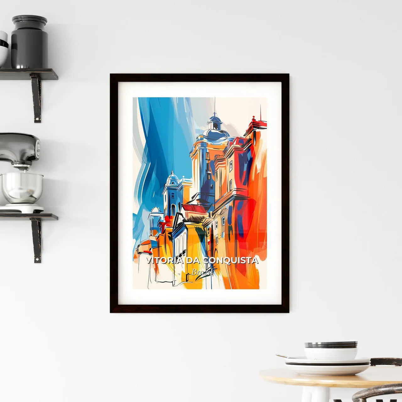 Vibrant Vitoria Da Conquista, Brazil Framed Print