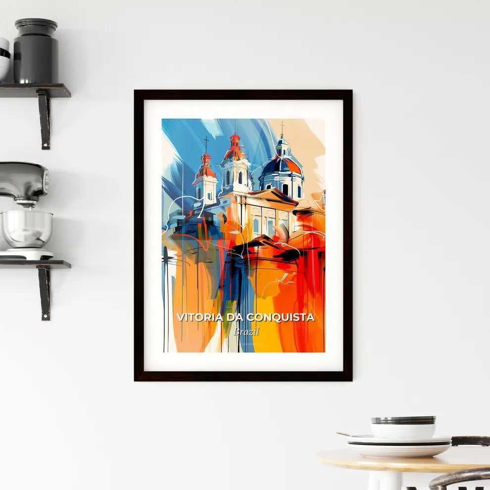 Vibrant Vitoria Da Conquista, Brazil Framed Print