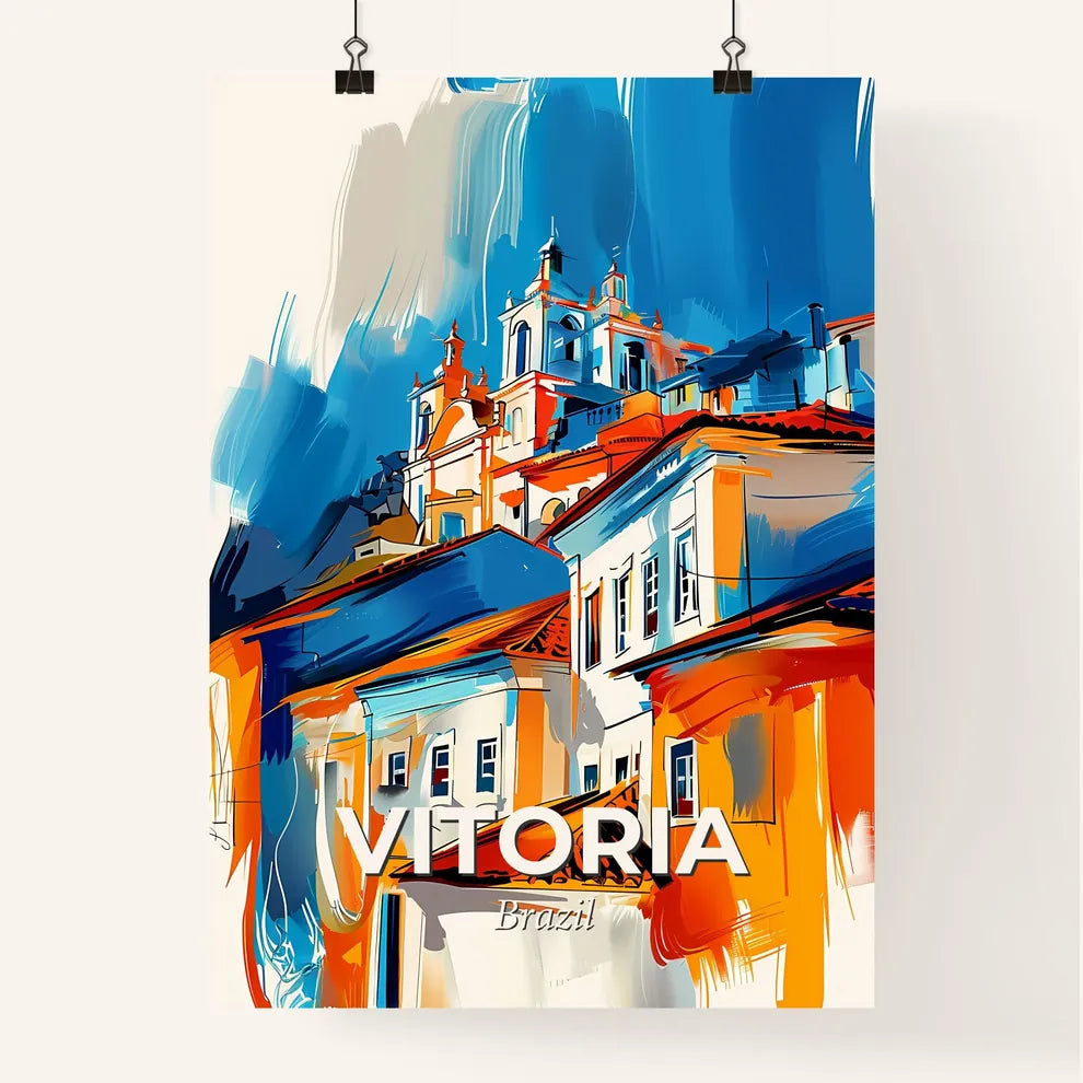 Vibrant Vitoria, Brazil Poster