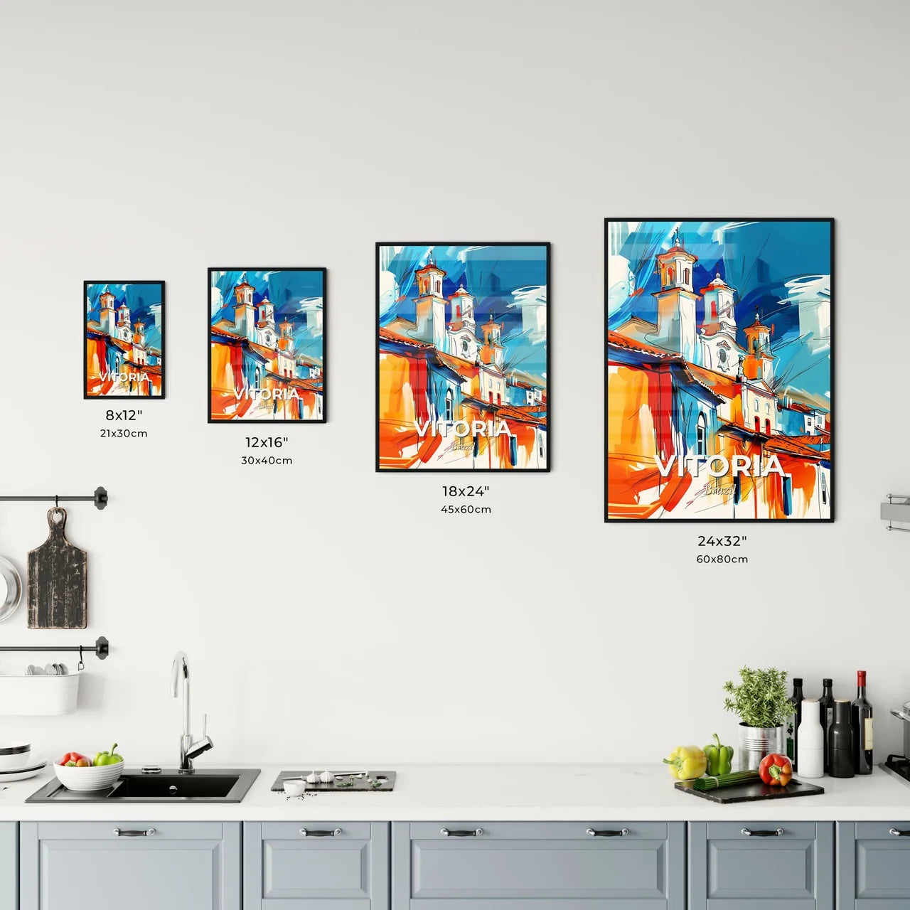 Vibrant Vitoria, Brazil Kitchen Art