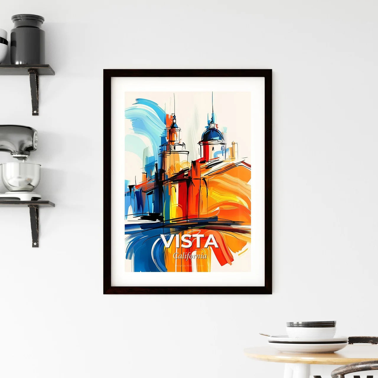 Vibrant Vista, California Framed Print