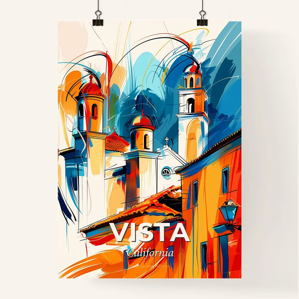 Vibrant Vista, California Poster