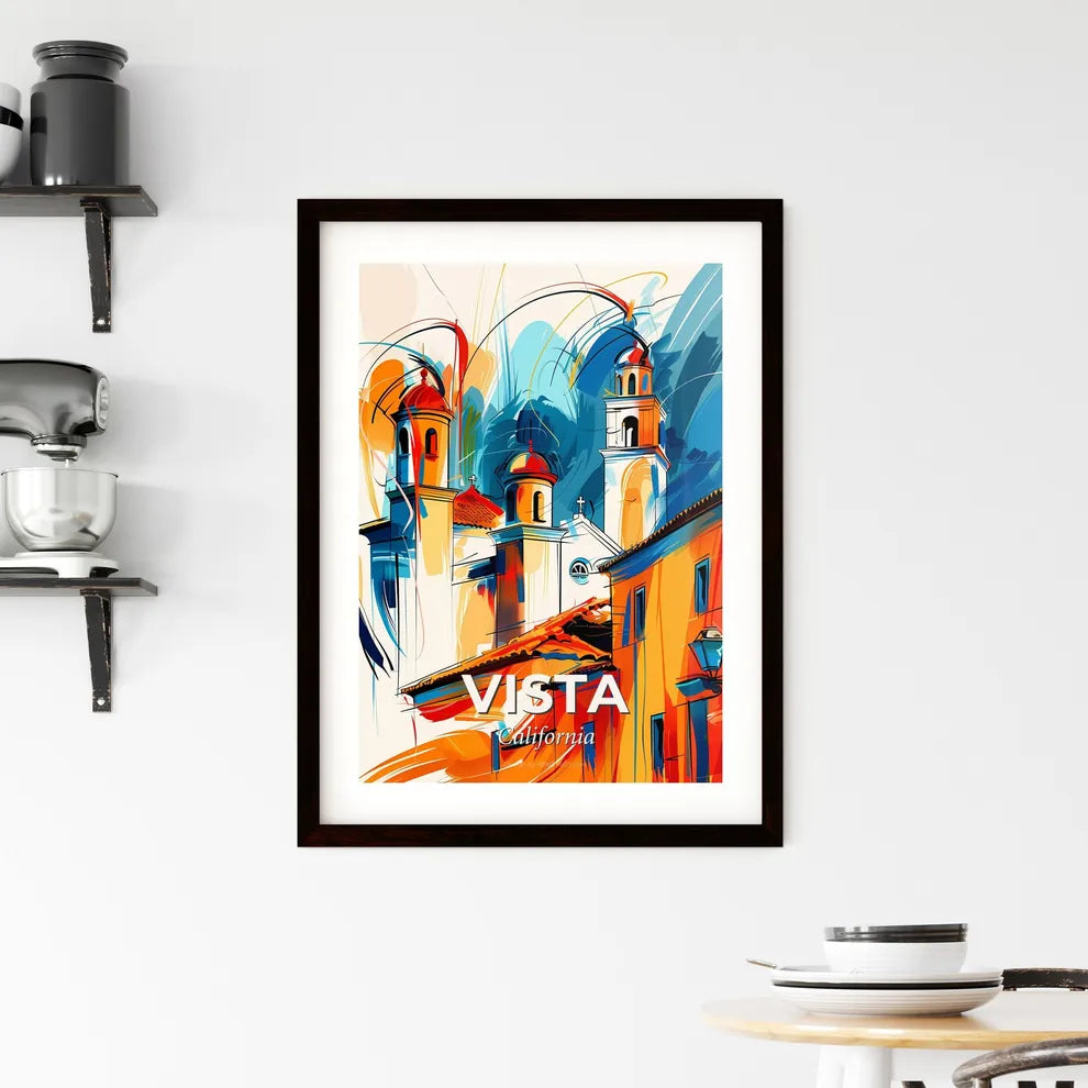 Vibrant Vista, California Framed Print