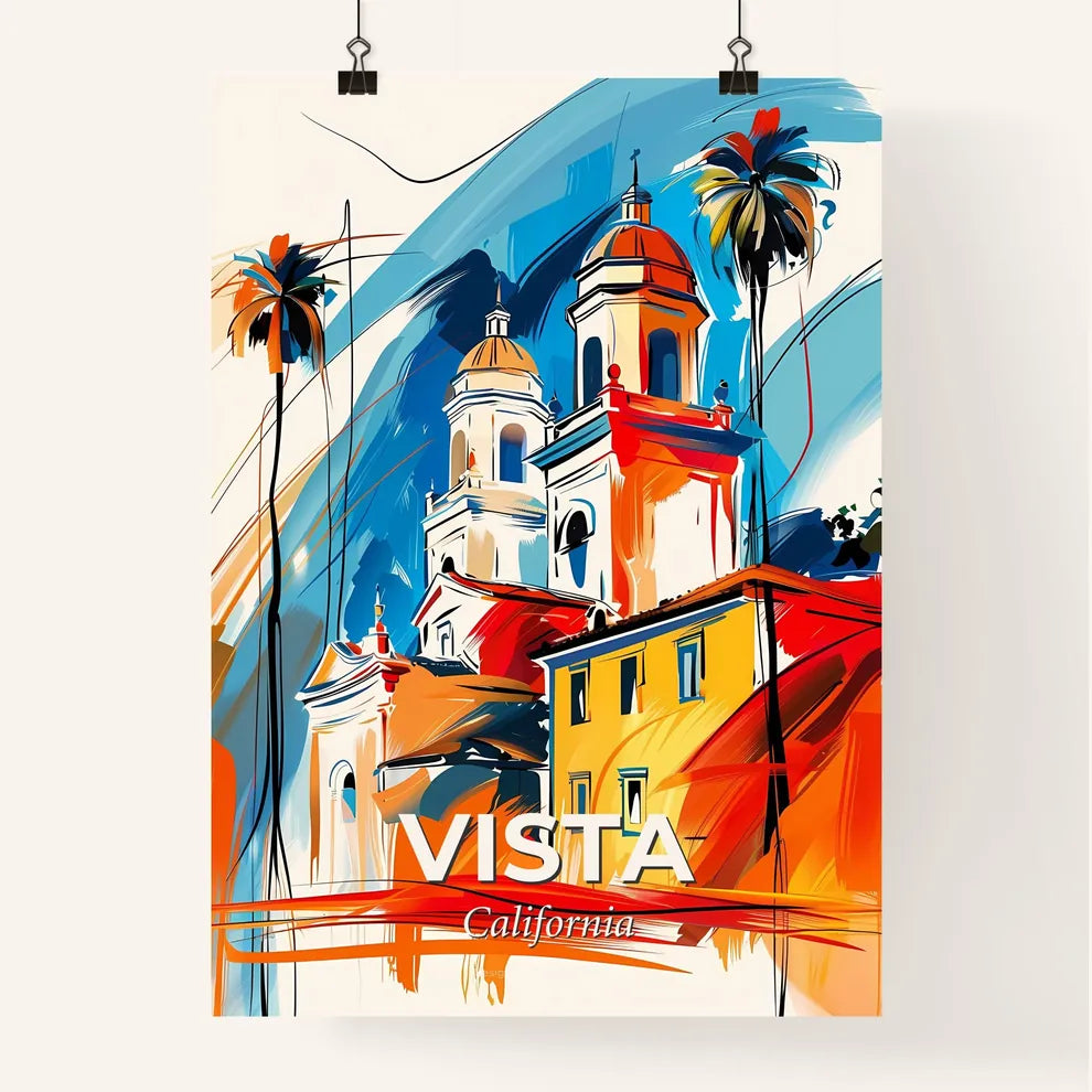 Vibrant Vista, California Poster