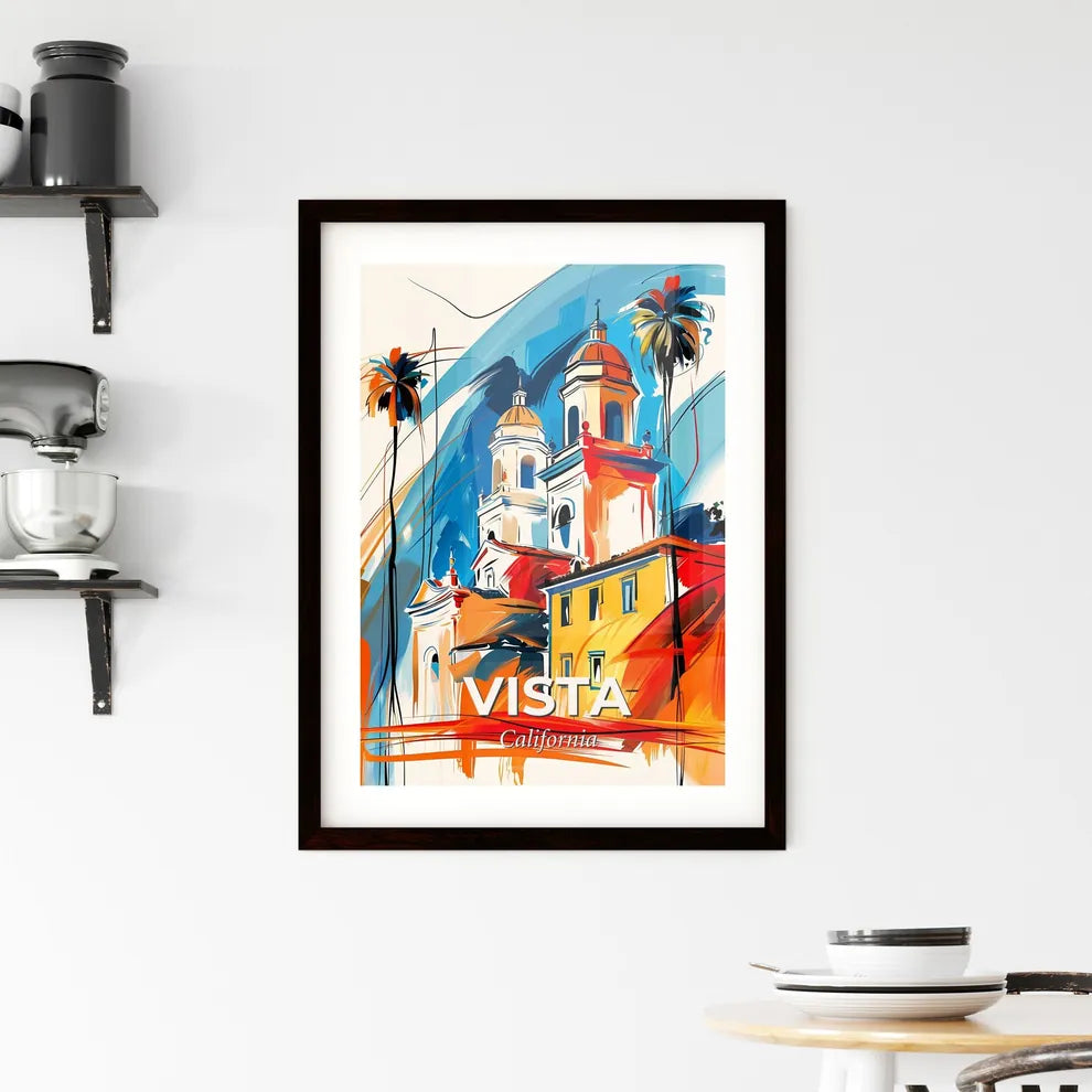Vibrant Vista, California Framed Print