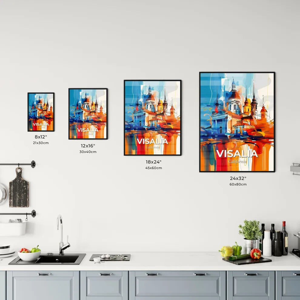 Vibrant Visalia, California Kitchen Art