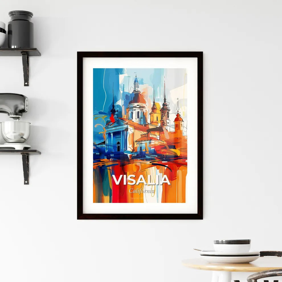 Vibrant Visalia, California Framed Print