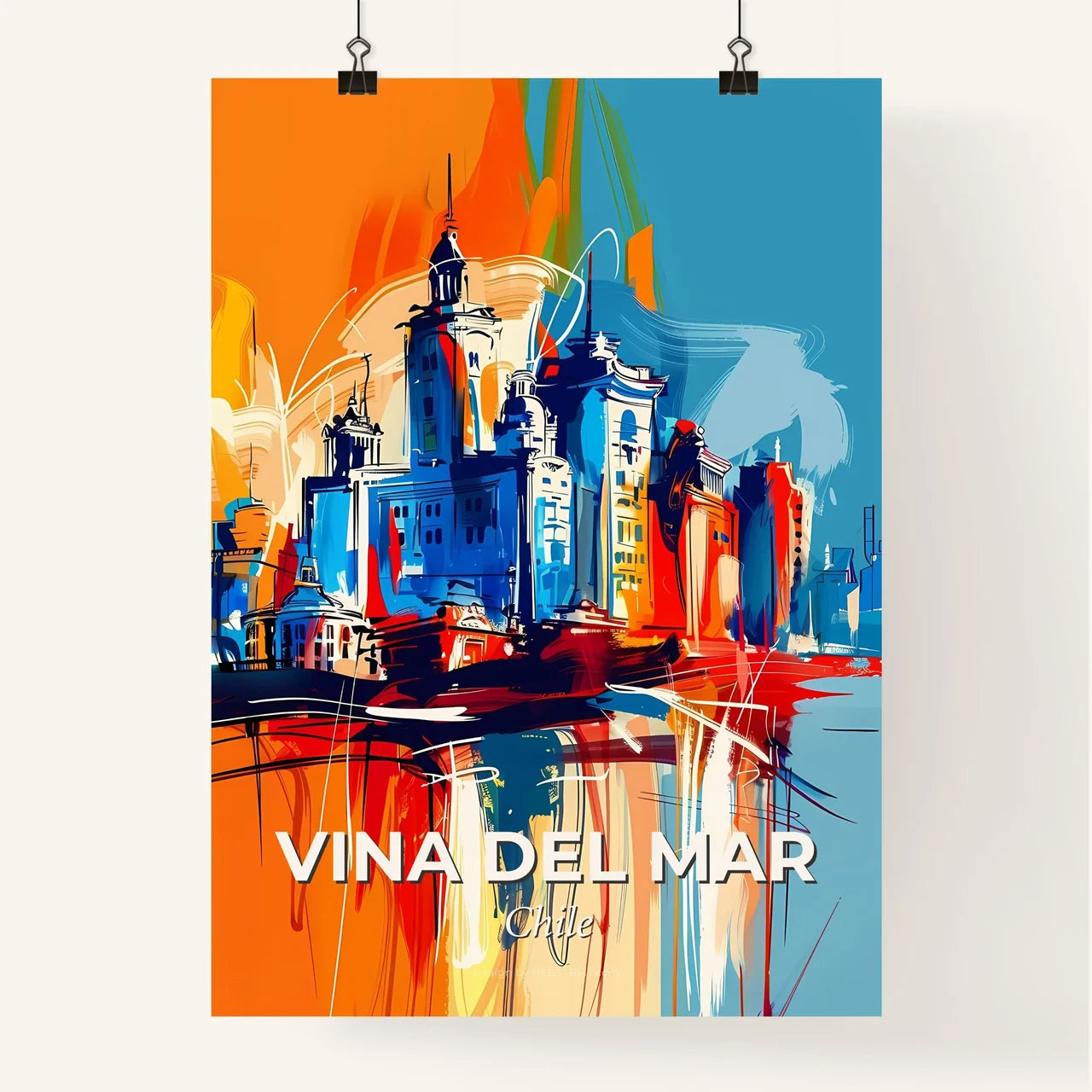 Vibrant Vina Del Mar, Chile Poster