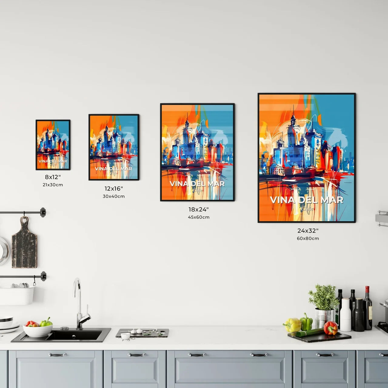 Vibrant Vina Del Mar, Chile Kitchen Art