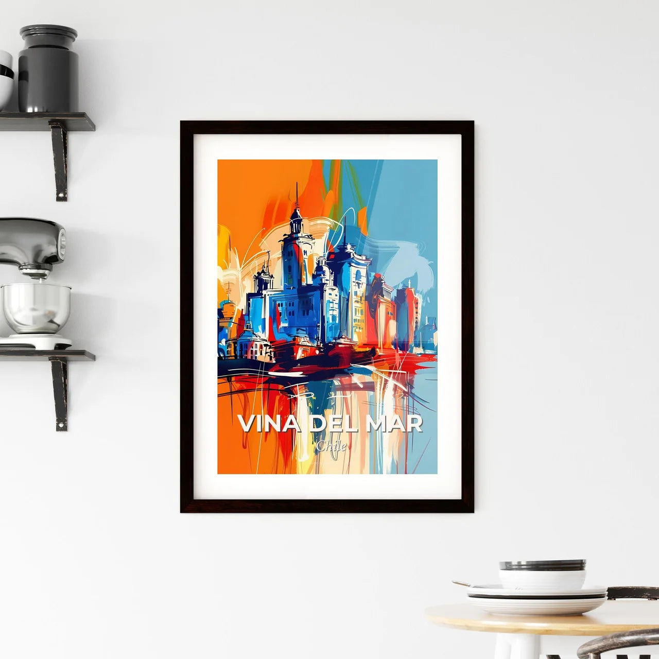 Vibrant Vina Del Mar, Chile Framed Print