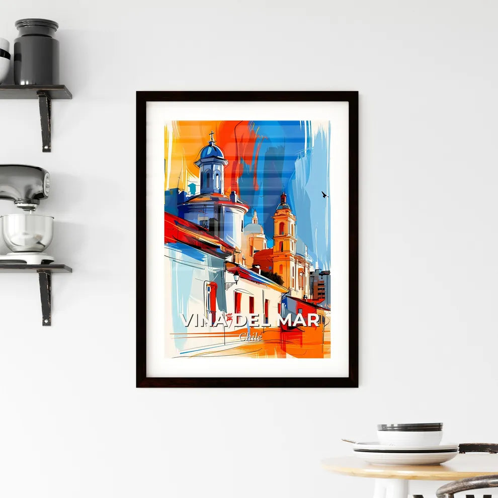 Vibrant Vina Del Mar, Chile Framed Print