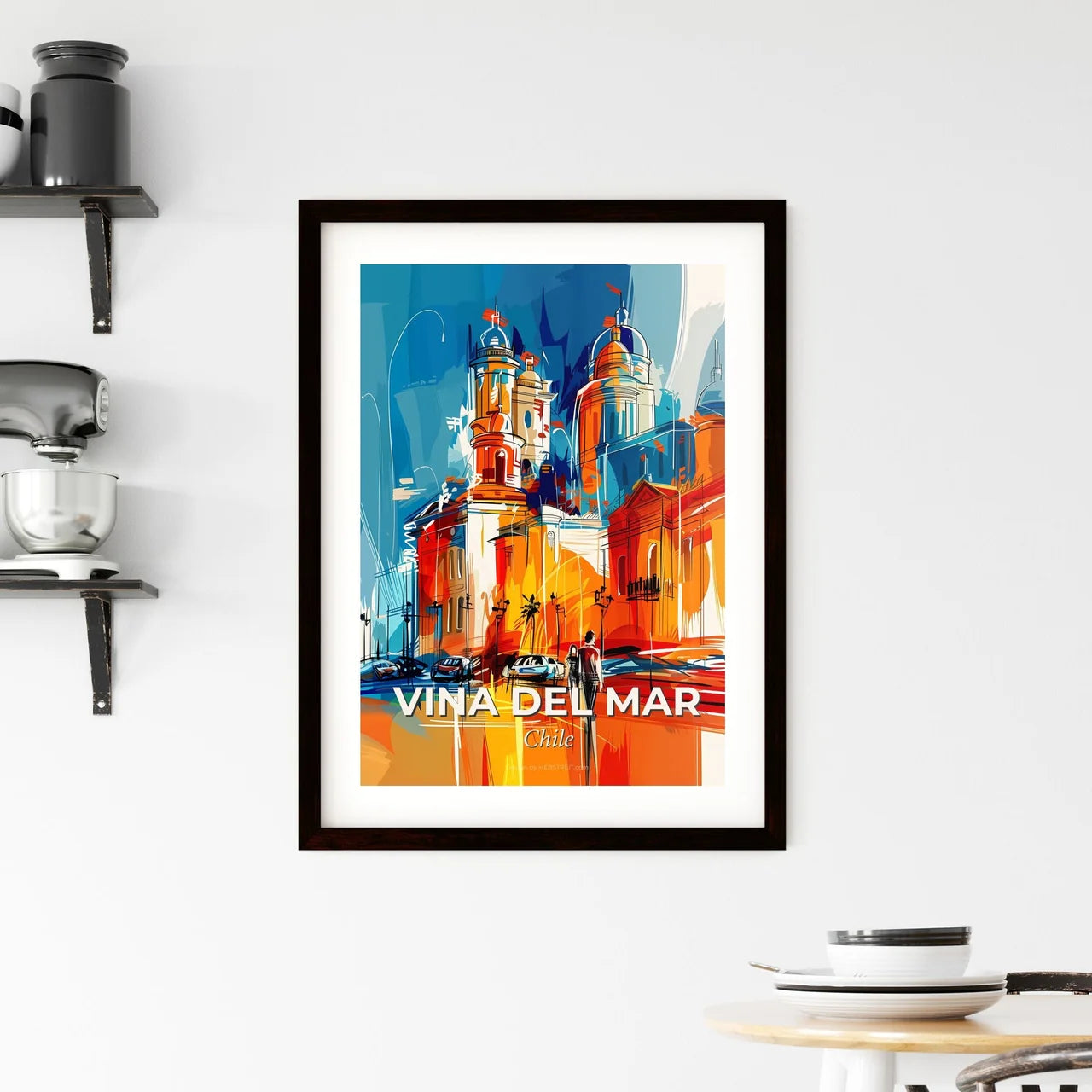 Vibrant Vina Del Mar, Chile Framed Print
