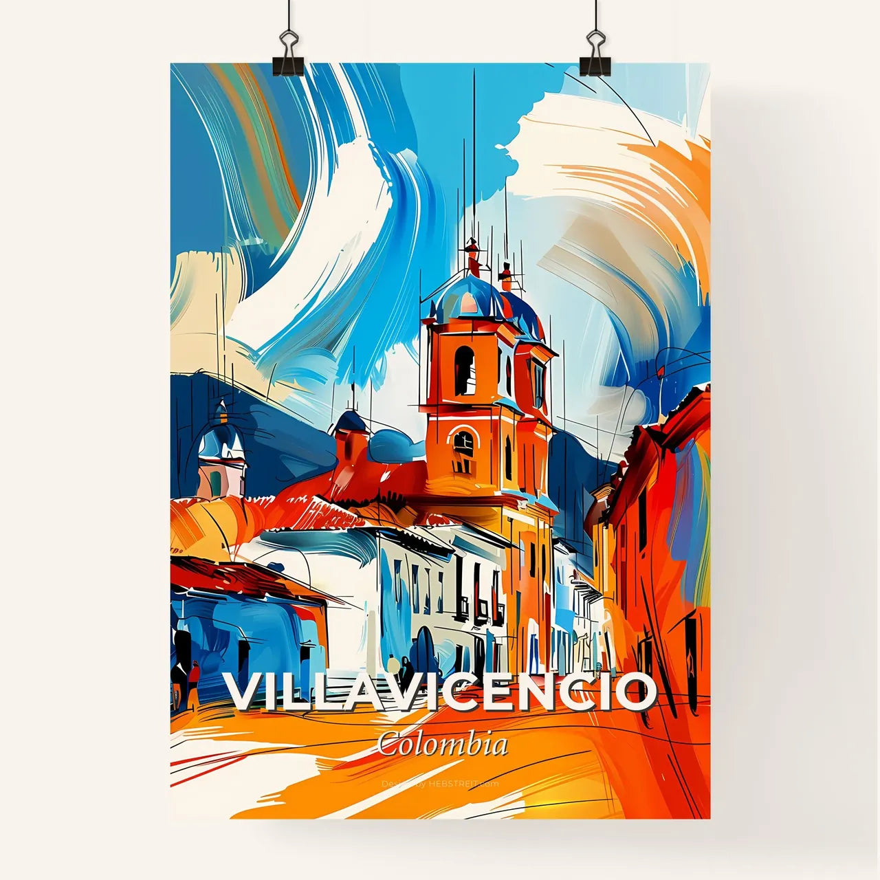 Vibrant Villavicencio, Colombia Poster