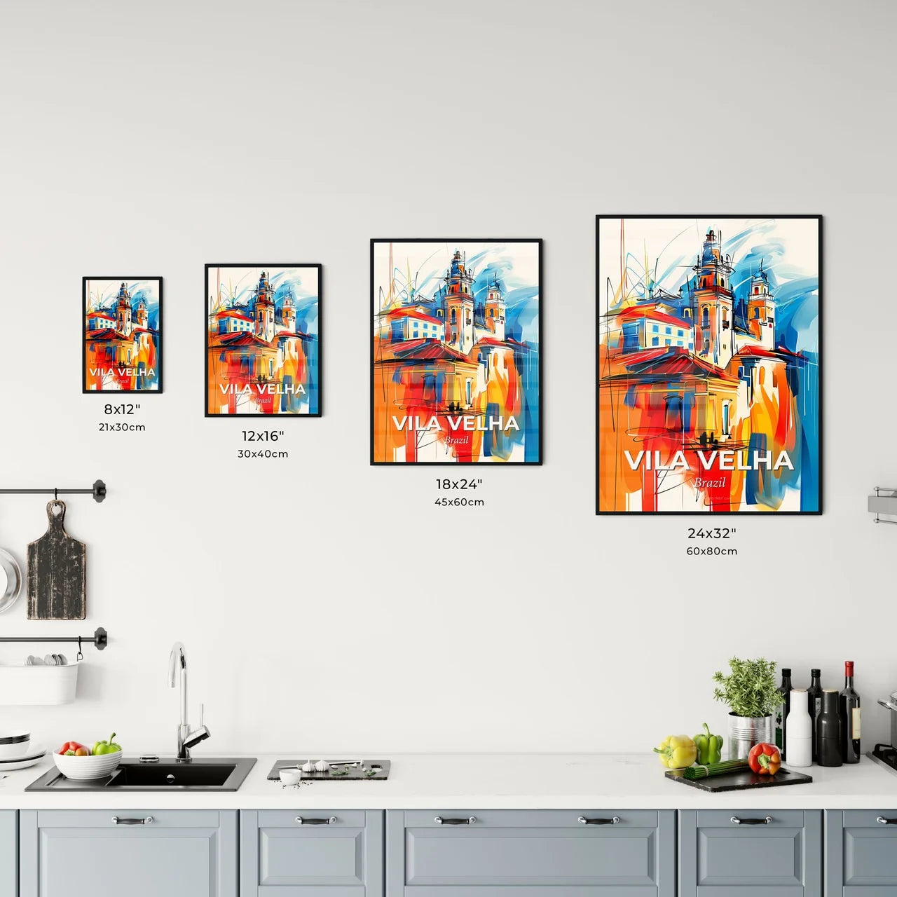 Vibrant Vila Velha, Brazil Kitchen Art