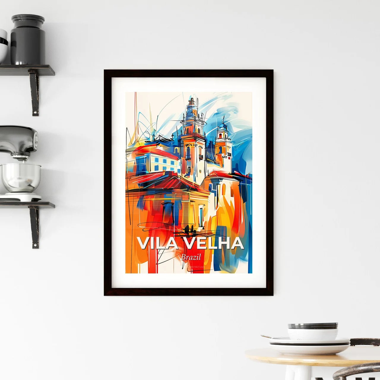 Vibrant Vila Velha, Brazil Framed Print