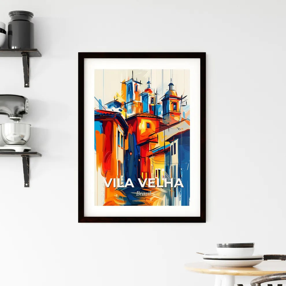 Vibrant Vila Velha, Brazil Framed Print