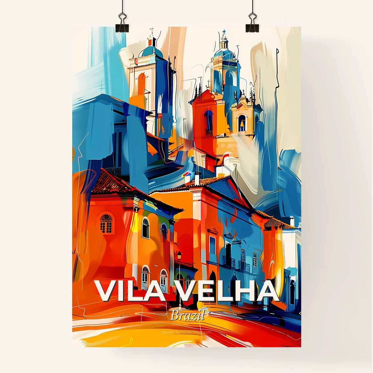 Vibrant Vila Velha, Brazil Poster