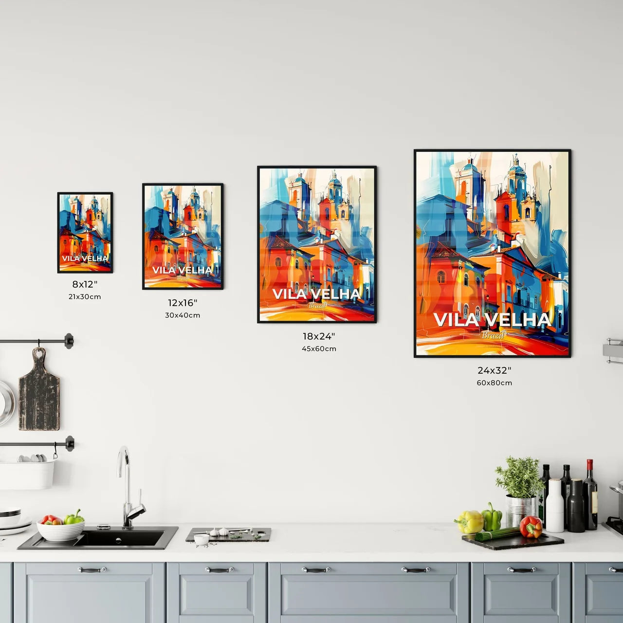 Vibrant Vila Velha, Brazil Kitchen Art