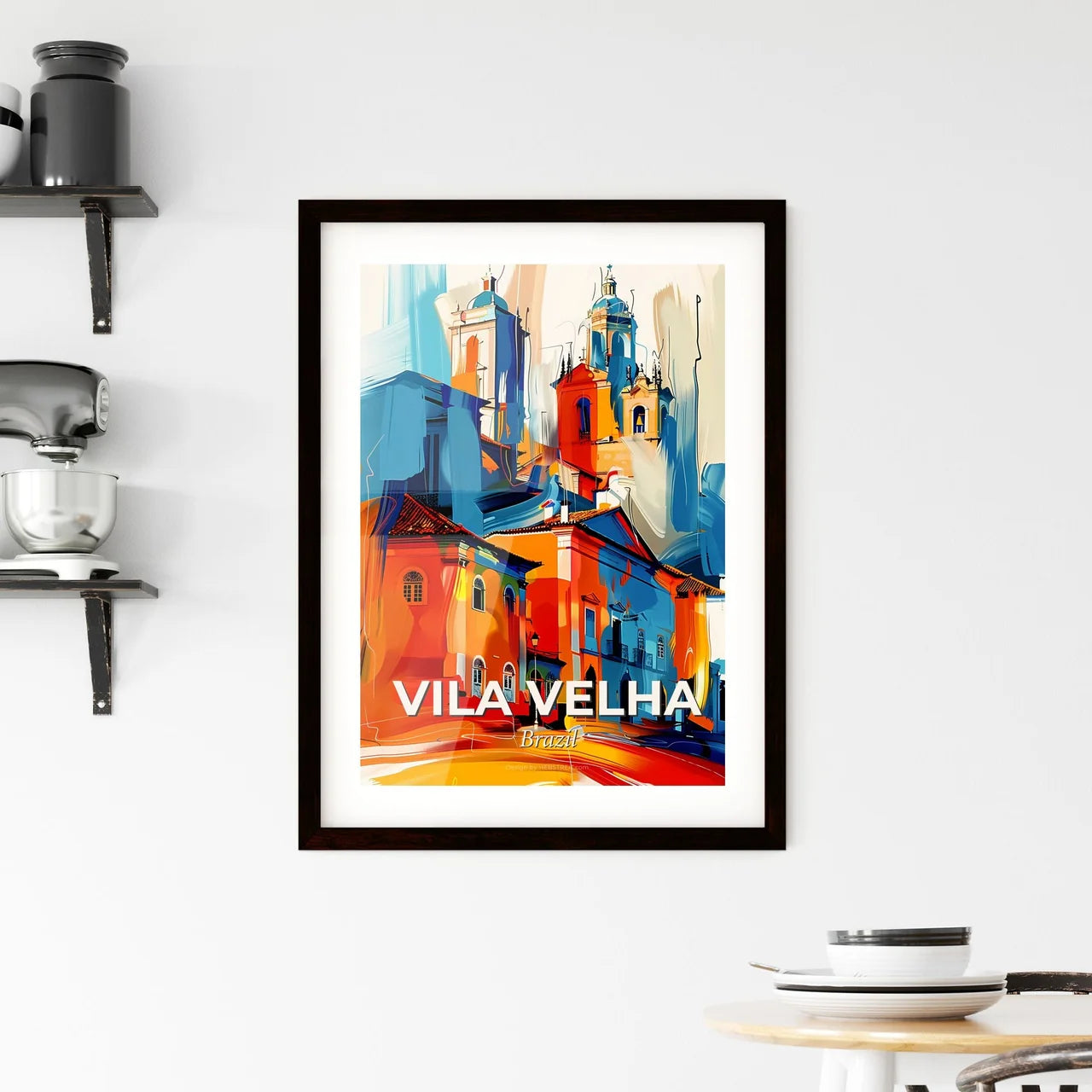 Vibrant Vila Velha, Brazil Framed Print