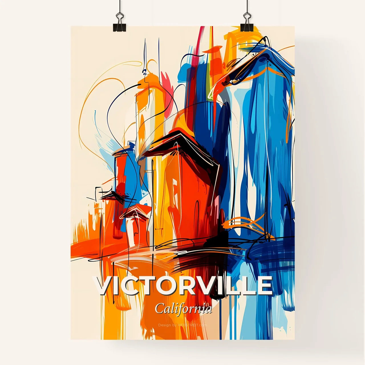 Vibrant Victorville, California Poster