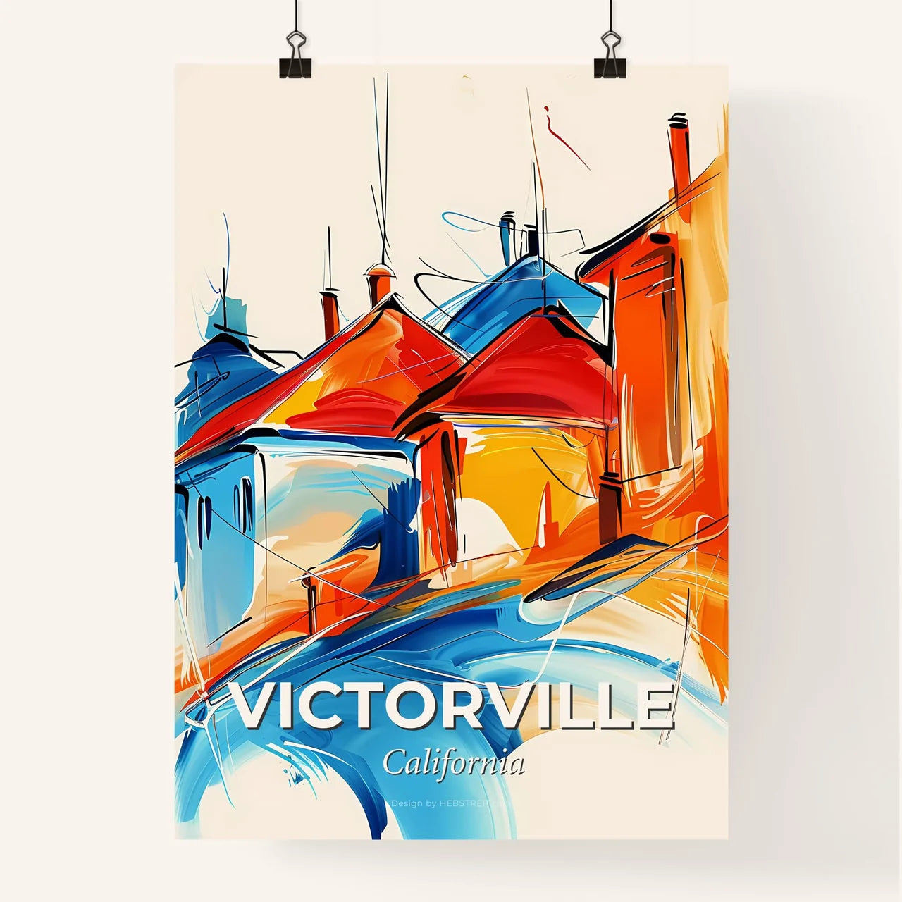 Vibrant Victorville, California Poster