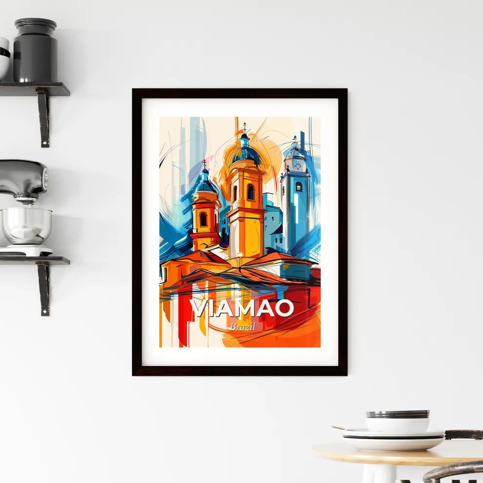 Vibrant Viamao, Brazil Framed Print