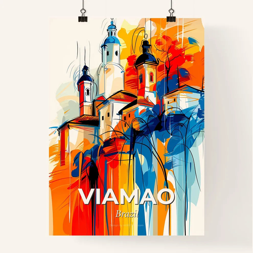 Vibrant Viamao, Brazil Poster