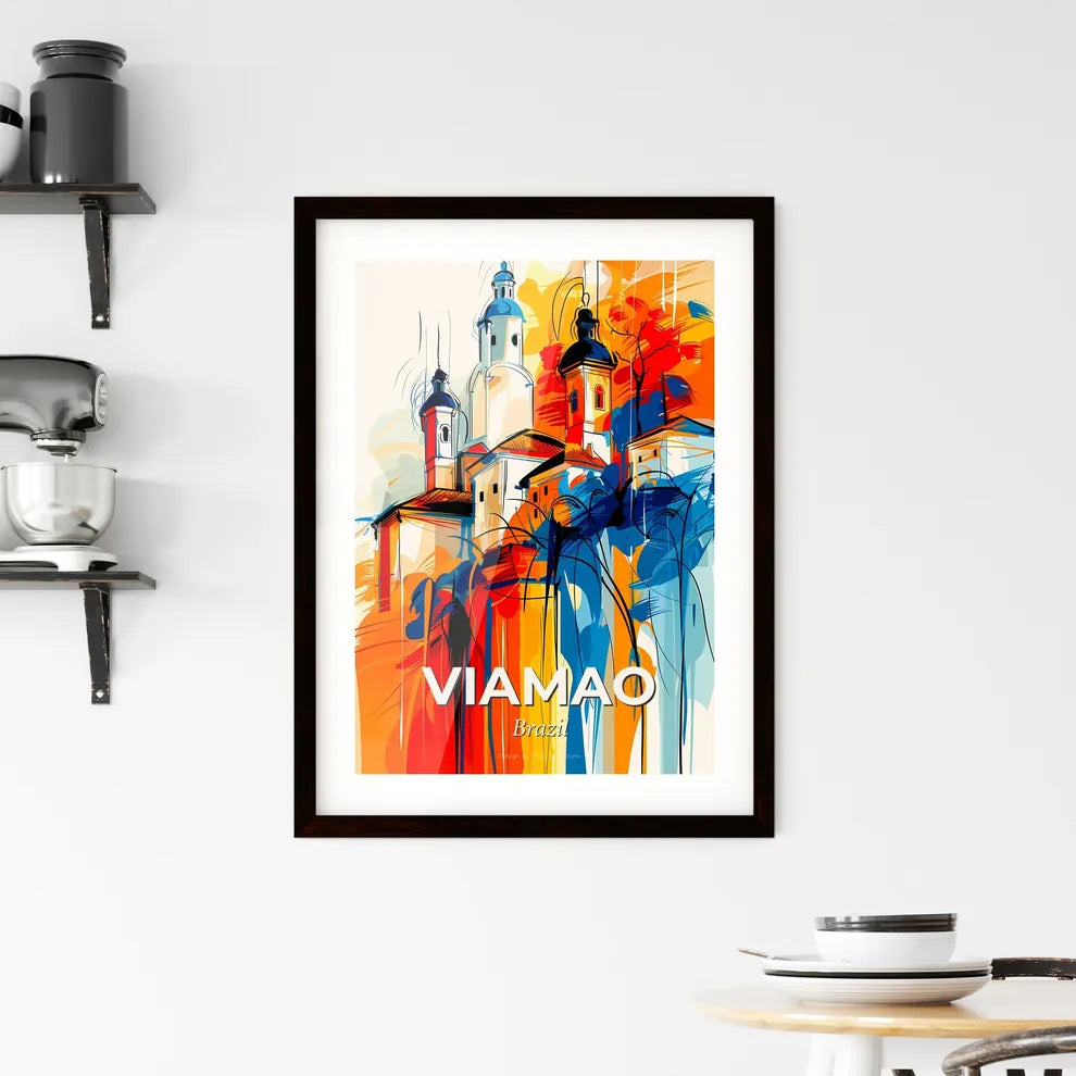 Vibrant Viamao, Brazil Framed Print