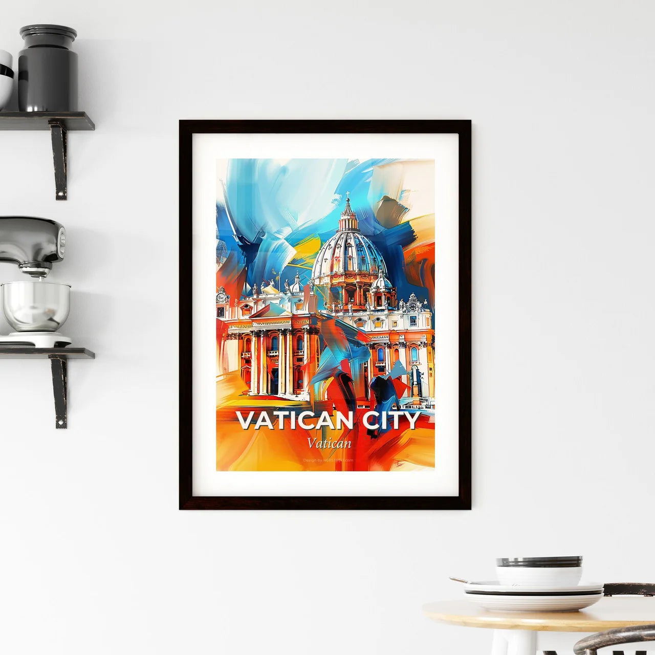 Vibrant Vatican City, Vatican Framed Print
