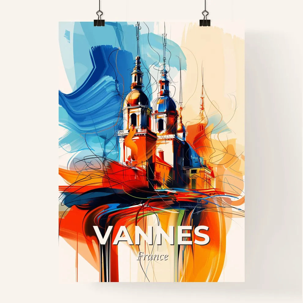 Vibrant Vannes, France Poster