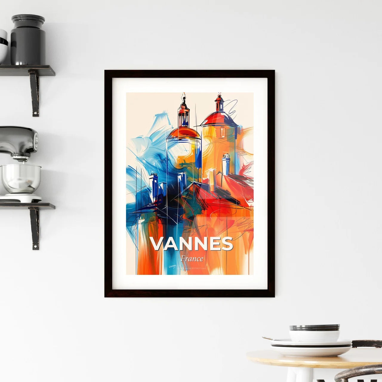 Vibrant Vannes, France Framed Print