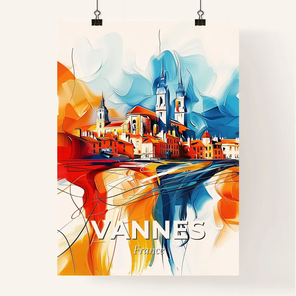 Vibrant Vannes, France Poster