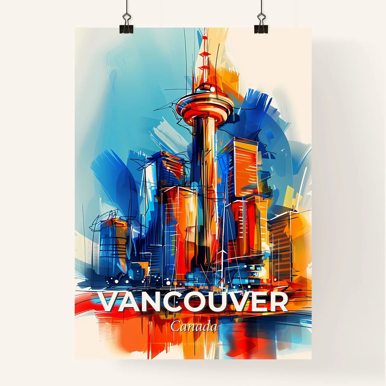 Vibrant Vancouver, Canada Poster