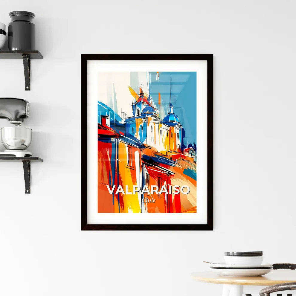 Vibrant Valparaiso, Chile Framed Print