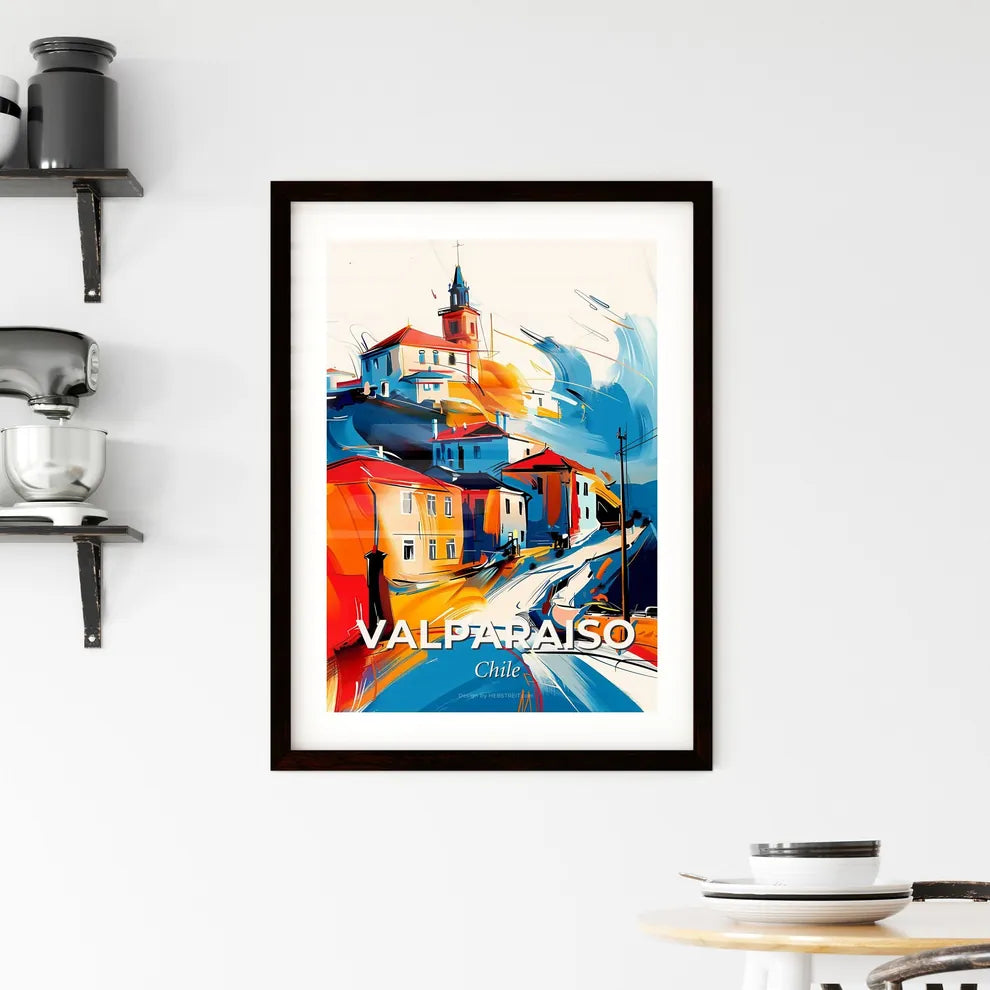 Vibrant Valparaiso, Chile Framed Print