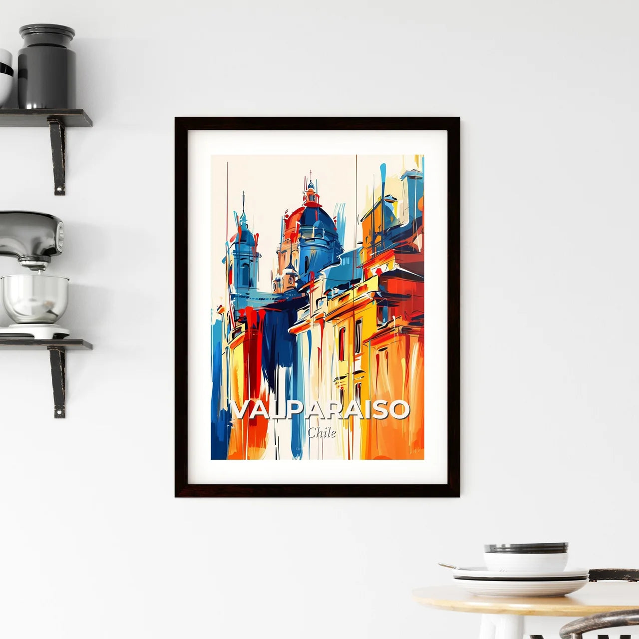 Vibrant Valparaiso, Chile Framed Print