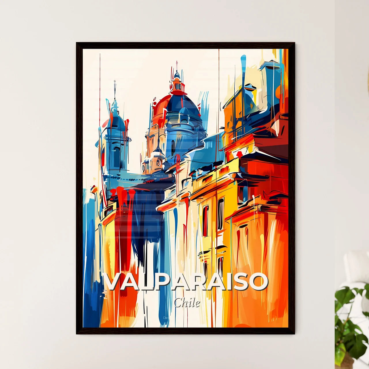 Vibrant Valparaiso, Chile Art Print