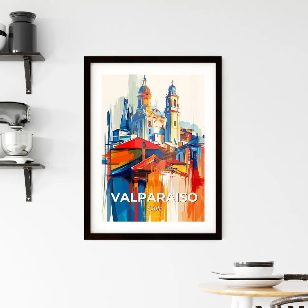 Vibrant Valparaiso, Chile Framed Print