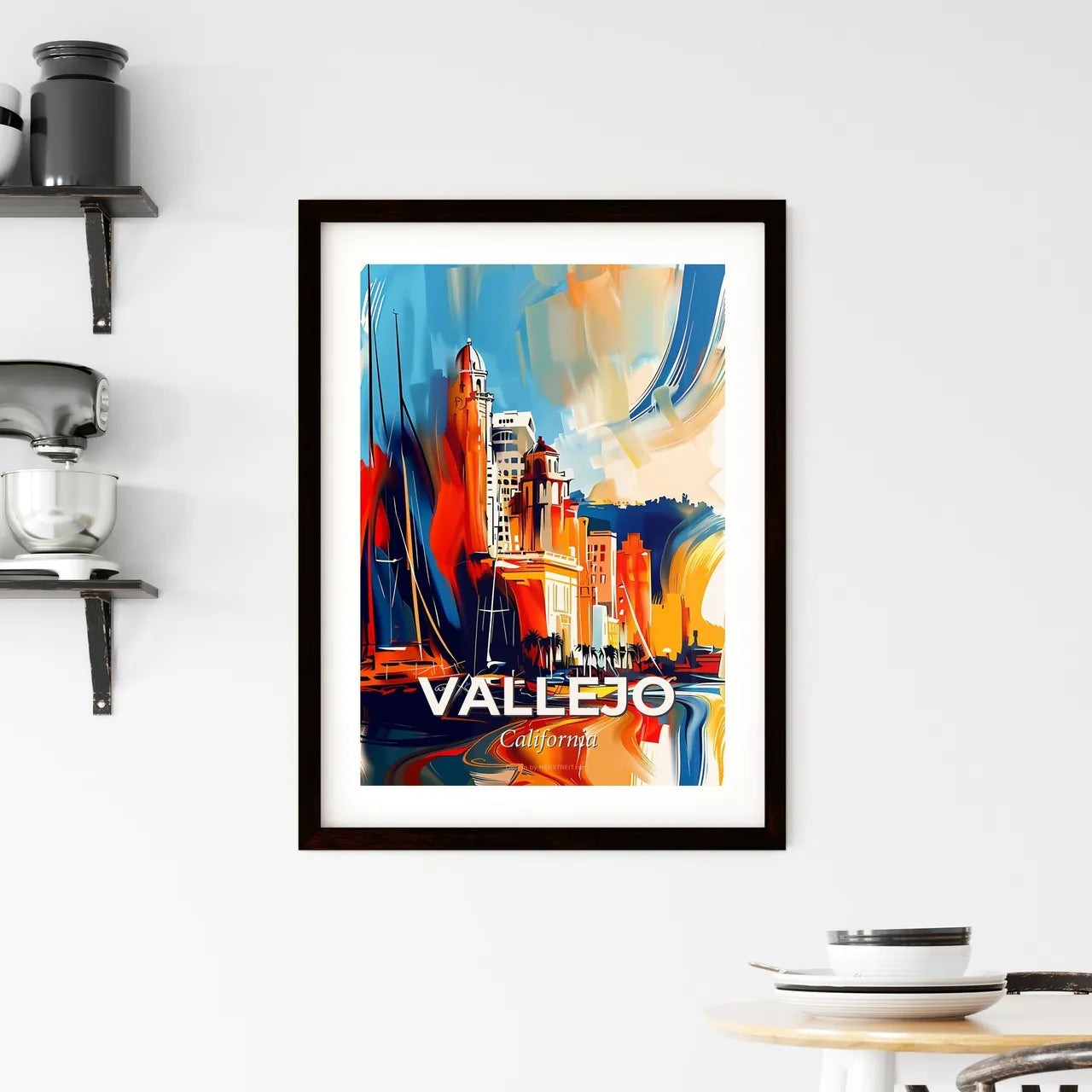 Vibrant Vallejo, California Framed Print