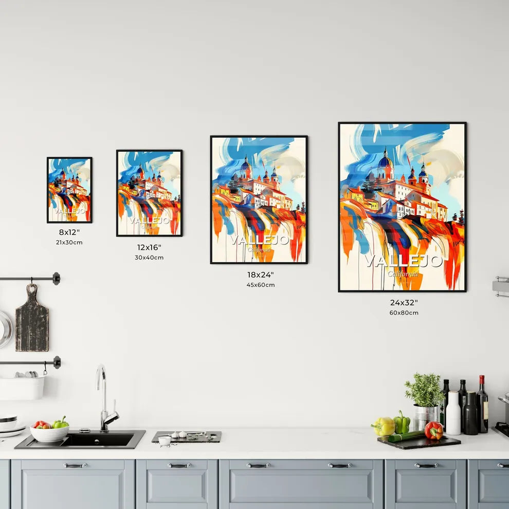 Vibrant Vallejo, California Kitchen Art