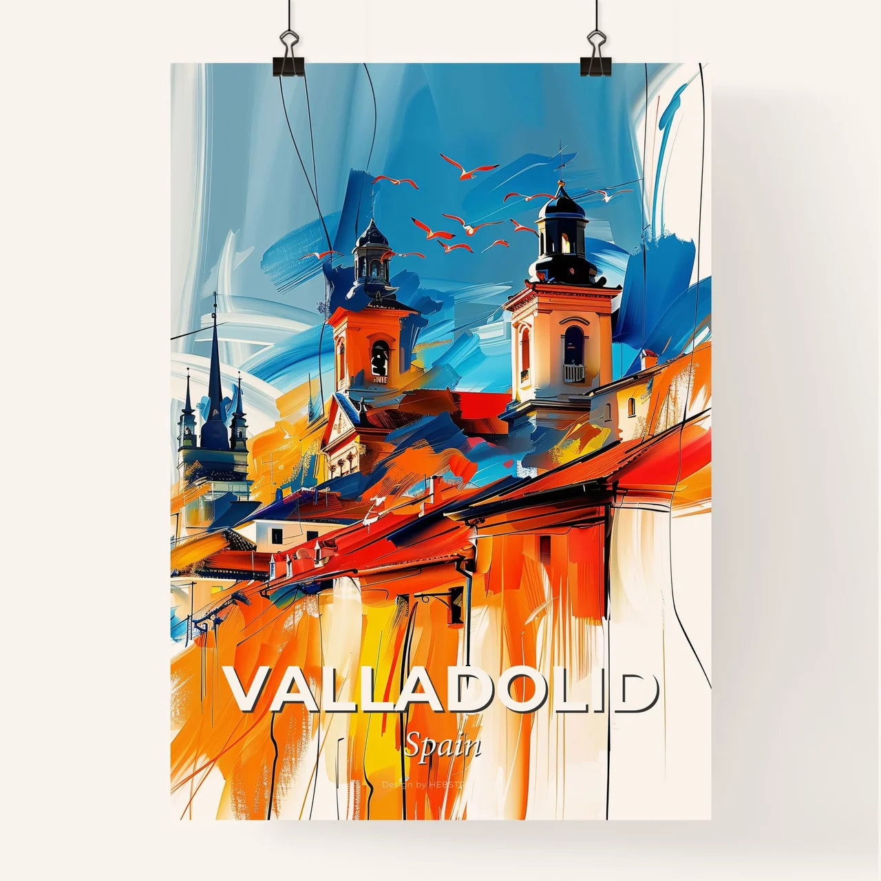 Vibrant Valladolid, Spain Poster