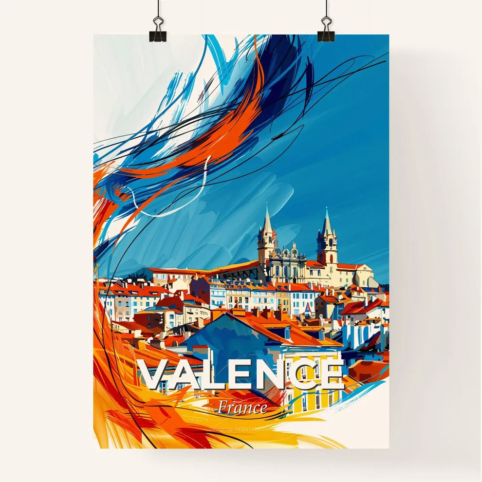 Vibrant Valence, France Poster
